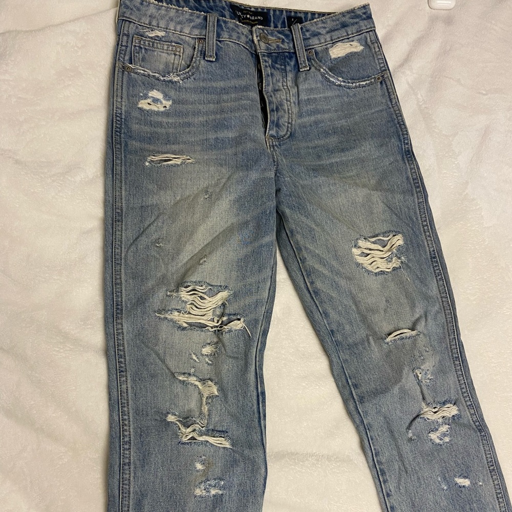 High rise tomboy jeans
